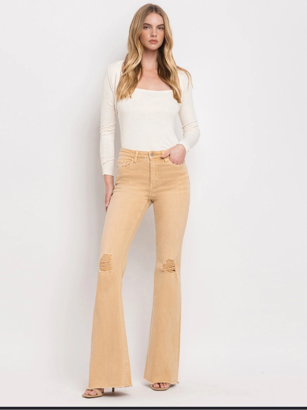 Vervet Dew Drop High Rise Flare Jeans